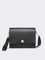 Medium crossbody bag in leather - Black