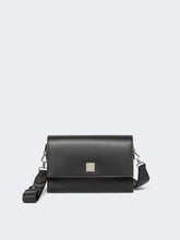 Small crossbody bag in leather - Black