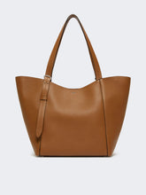 Leather Archetipo handbag - Amber brown