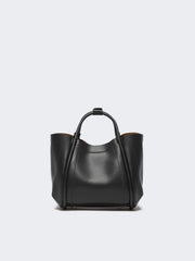 Extra-small leather Marine bag - Black