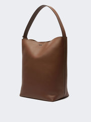 - Archetipo medium leather bag - Brown