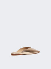 Laminated Nappa leather mules - Pink