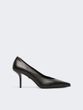Court shoes in soft nappa leather - Black