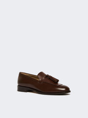Tasselled leather loafers - Cocoa