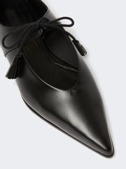Smooth leather ballet flats - Black