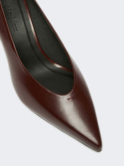 Smooth leather court shoes - Bordeaux