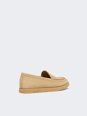 Lightweight suede loafers - Camel