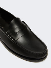 Classic leather moccasins - Black