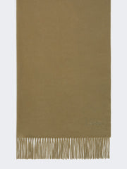 Cashmere logo stole - Green