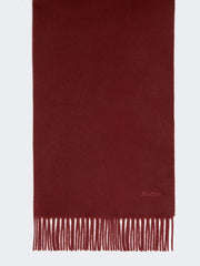 Cashmere logo stole - Bordeaux