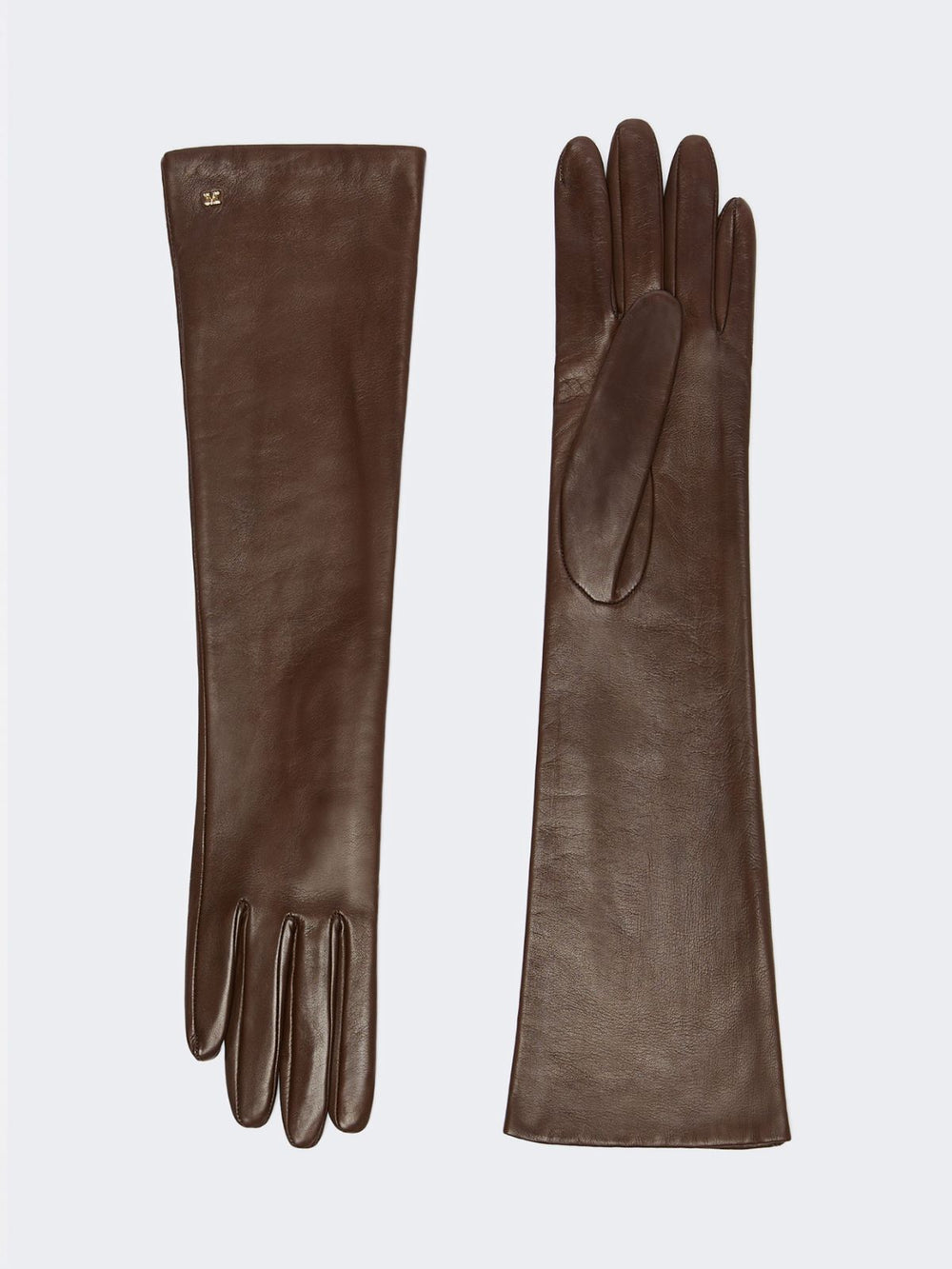 Long Nappa leather gloves - Tawny sand