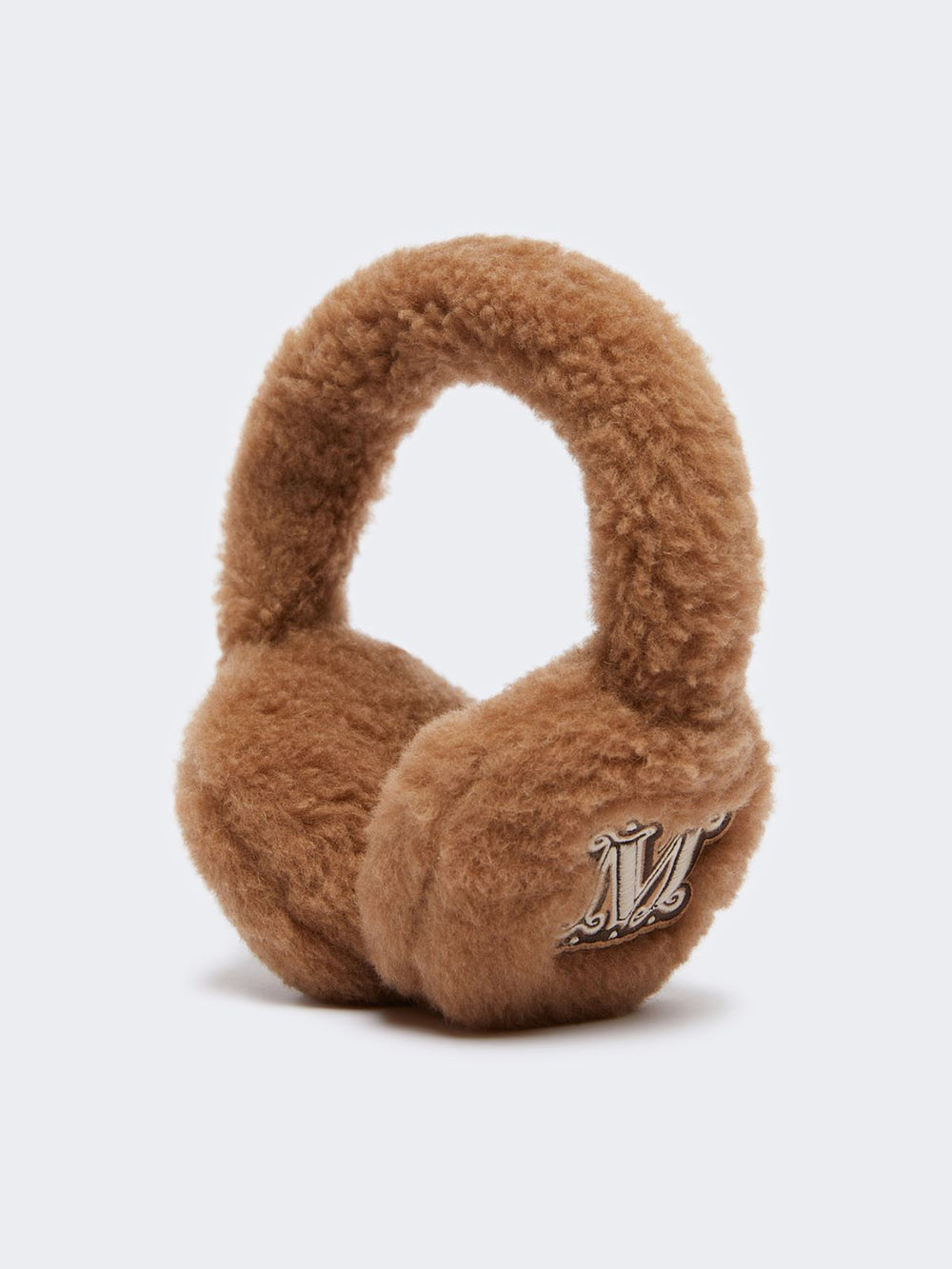 Teddy fabric earmuffs - Camel