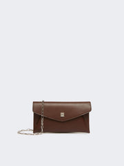 Leather envelope wallet - Cocoa
