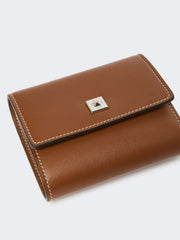Leather purse - Amber brown