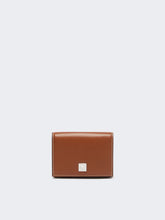 Leather tri-fold purse - Amber brown