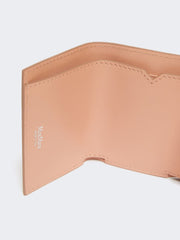 Leather tri-fold purse - Pink