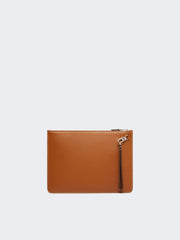 Leather tablet sleeve - Amber brown