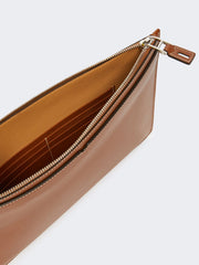 Leather tablet sleeve - Amber brown