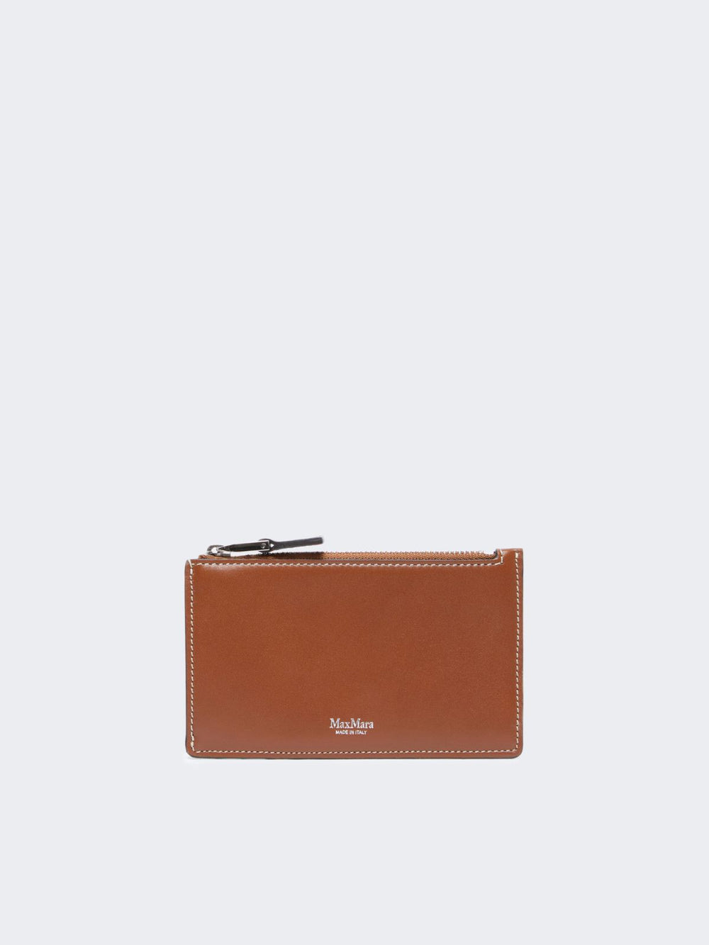 Leather card holder - Amber brown