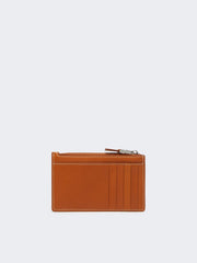 Leather card holder - Rust