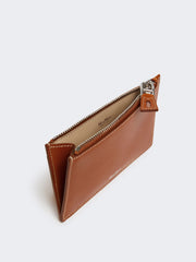 Leather card holder - Rust