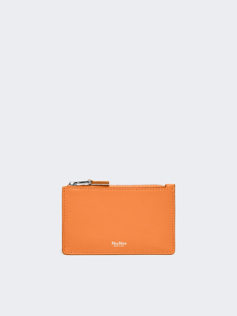 Leather card holder - Tangerine