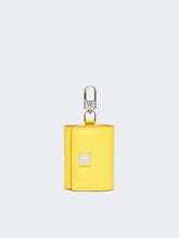 Leather earphone pouch - Yellow