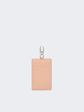 Leather badge holder - Pink
