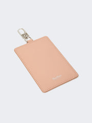 Leather badge holder - Pink