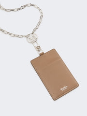 Leather badge holder - Mud