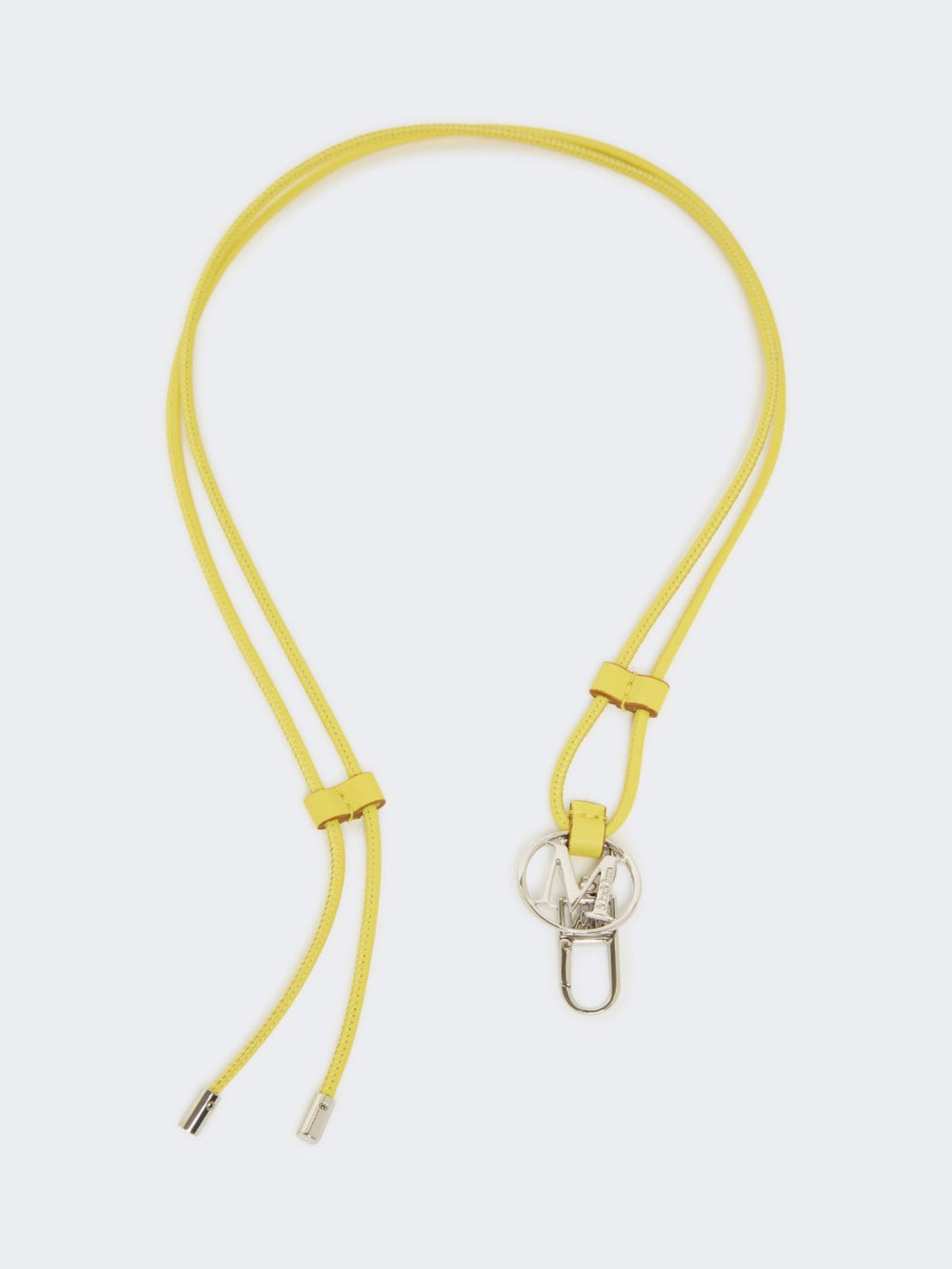 Leather Monogram strap with pendant detail - Yellow