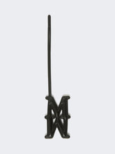 Leather Monogram charm - Black