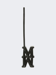 Leather Monogram charm - Black