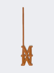 Leather Monogram charm - Rust