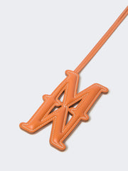 Leather Monogram charm - Tangerine
