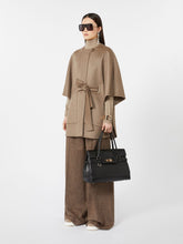 Cashmere cape with belt - Brown