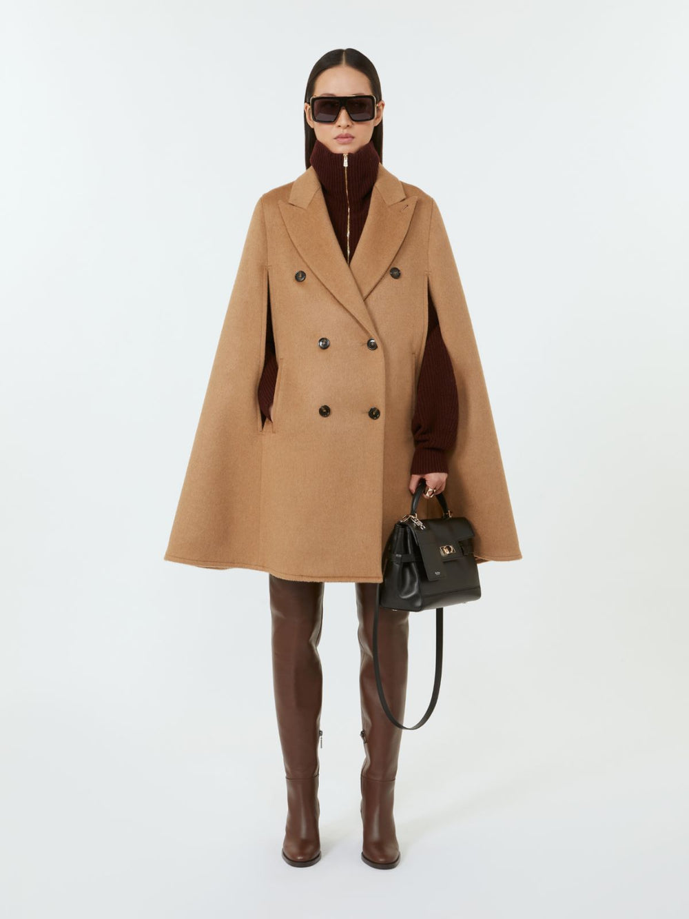 Camel drap cape - Camel