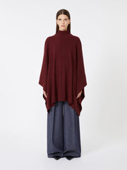 Cashmere cape - Raspberry