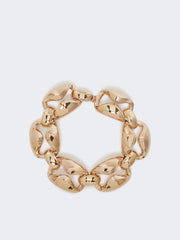 Bold metal necklace - Bronze