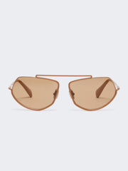 Square sunglasses - Camel
