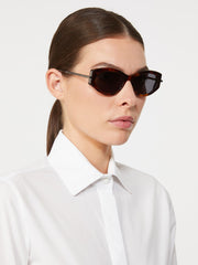 Oval sunglasses - Tawny bronze brown