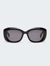 Oversized oval sunglasses - Black