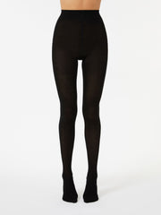 Cotton tights - Black