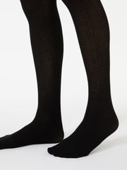Cotton tights - Black