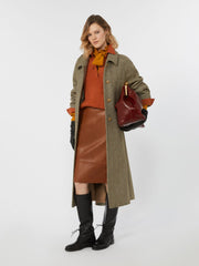 Double-faced wool coat - Green