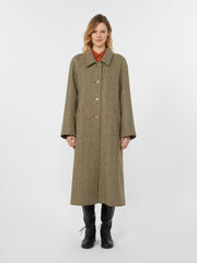 Double-faced wool coat - Green