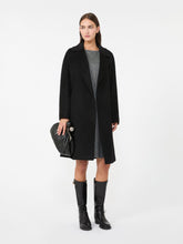 Wool wrap coat - Black