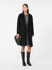 Wool wrap coat - Black