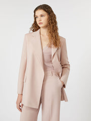 Belted wool jacket - Powder