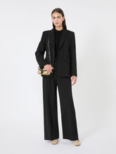 Natural stretch wool blazer - Black